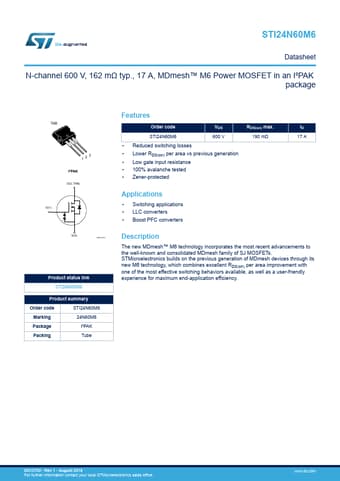  Datasheet Preview Page 1