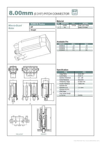  Datasheet Preview Page 1