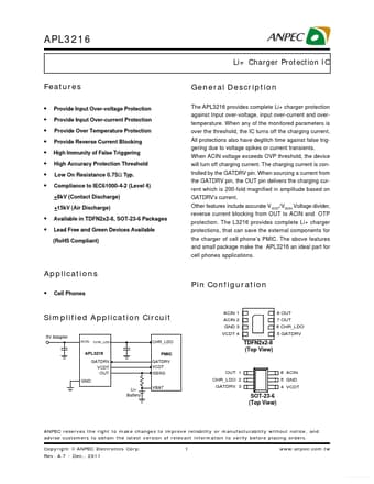  Datasheet Preview Page 1