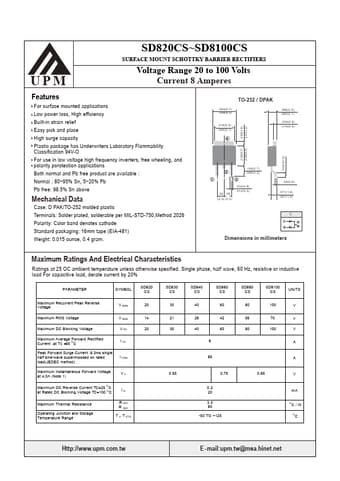  Datasheet Preview Page 1