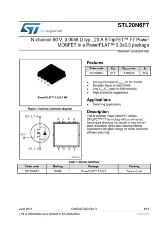  Datasheet Preview Page 1