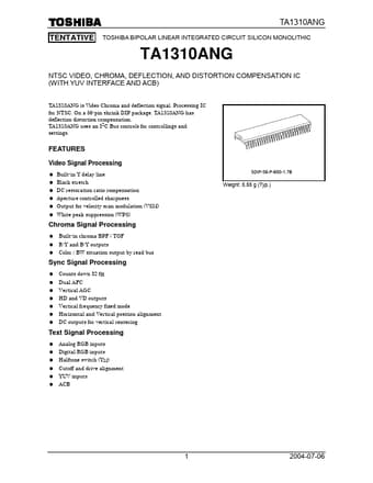  Datasheet Preview Page 1