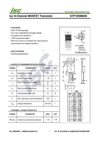  Datasheet Preview Page 1