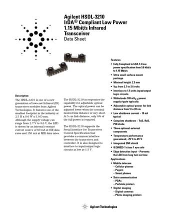 Datasheet Preview Page 1