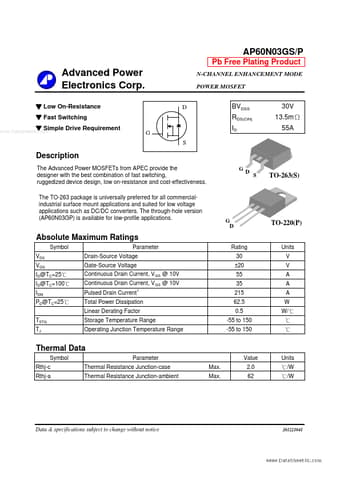  Datasheet Preview Page 1