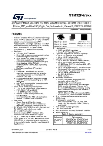  Datasheet Preview Page 1