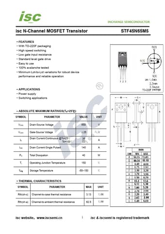  Datasheet Preview Page 1