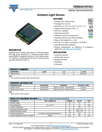  Datasheet Preview Page 1