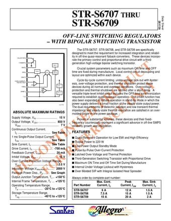  Datasheet Preview Page 1