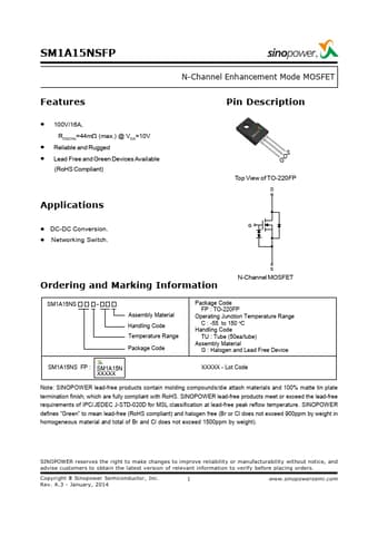  Datasheet Preview Page 1