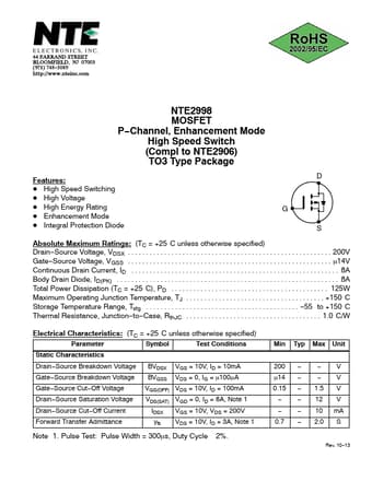  Datasheet Preview Page 1