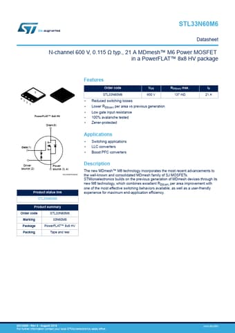  Datasheet Preview Page 1