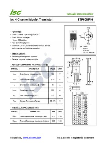  Datasheet Preview Page 1