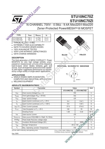 Datasheet Preview Page 1