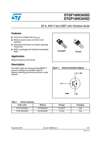  Datasheet Preview Page 1
