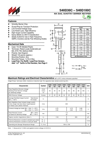  Datasheet Preview Page 1