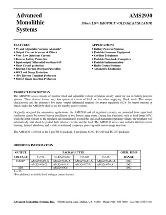  Datasheet Preview Page 1