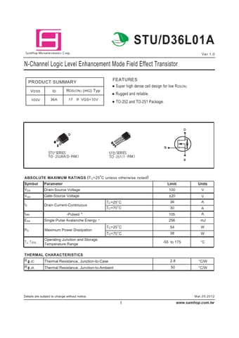  Datasheet Preview Page 1