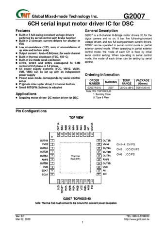 Datasheet Preview Page 1
