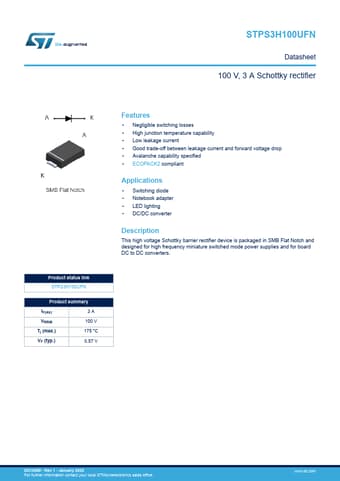 Datasheet Preview Page 1