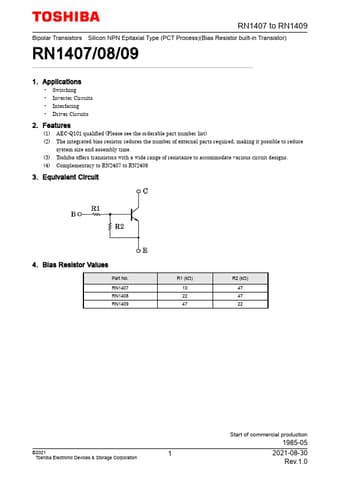  Datasheet Preview Page 1
