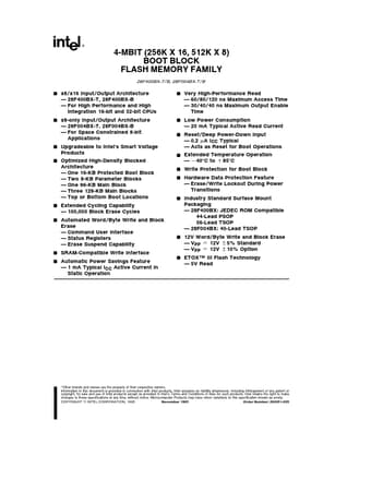  Datasheet Preview Page 1