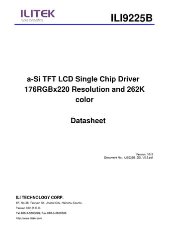  Datasheet Preview Page 1
