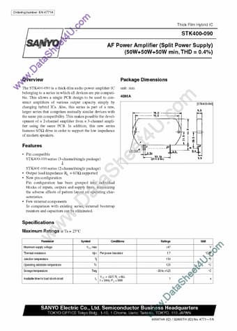  Datasheet Preview Page 1