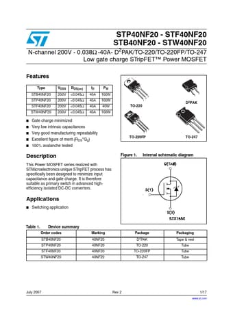  Datasheet Preview Page 1