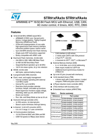  Datasheet Preview Page 1