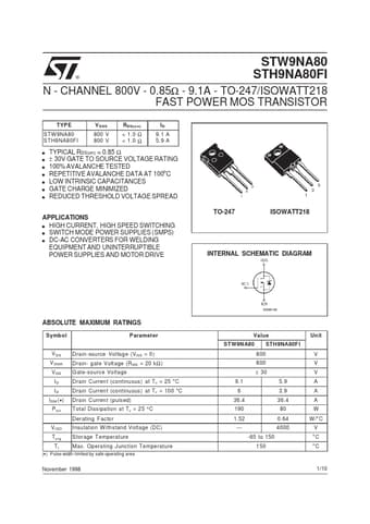  Datasheet Preview Page 1