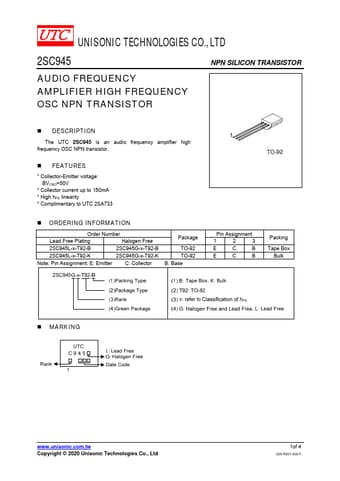  Datasheet Preview Page 1