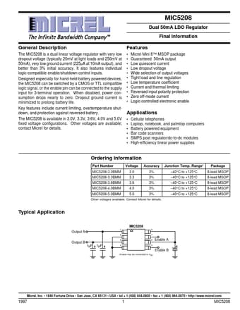  Datasheet Preview Page 1