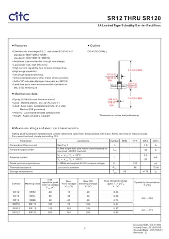  Datasheet Preview Page 1