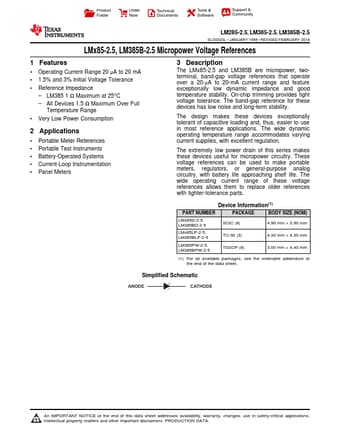  Datasheet Preview Page 1