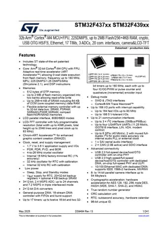  Datasheet Preview Page 1