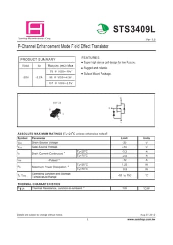  Datasheet Preview Page 1