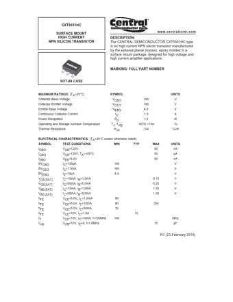  Datasheet Preview Page 1