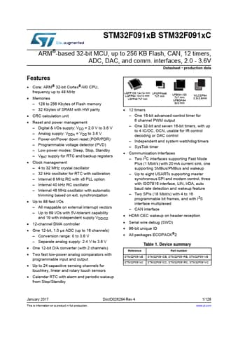  Datasheet Preview Page 1
