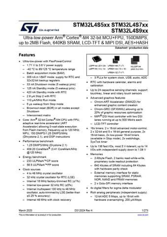  Datasheet Preview Page 1