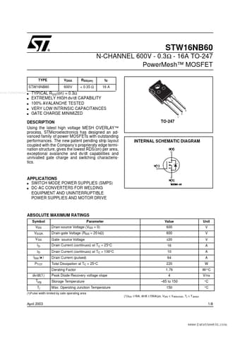  Datasheet Preview Page 1