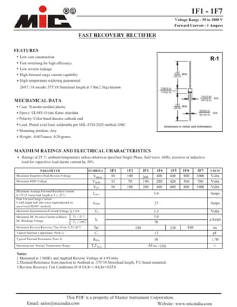  Datasheet Preview Page 1