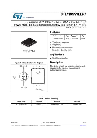  Datasheet Preview Page 1