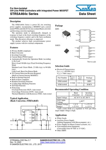  Datasheet Preview Page 1
