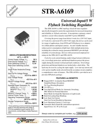  Datasheet Preview Page 1