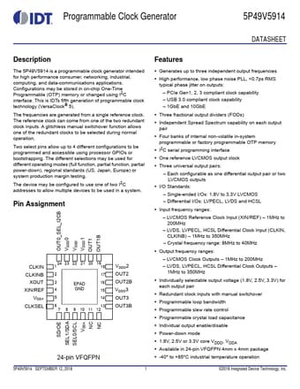  Datasheet Preview Page 1