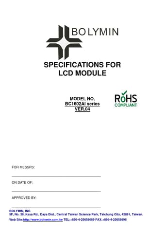  Datasheet Preview Page 1