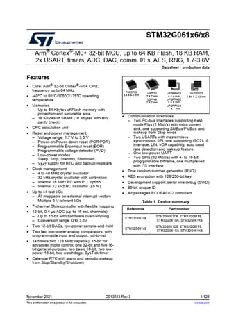  Datasheet Preview Page 1