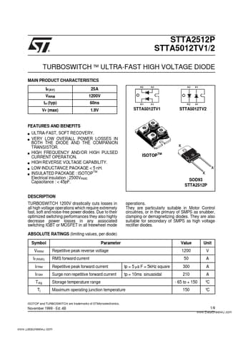  Datasheet Preview Page 1