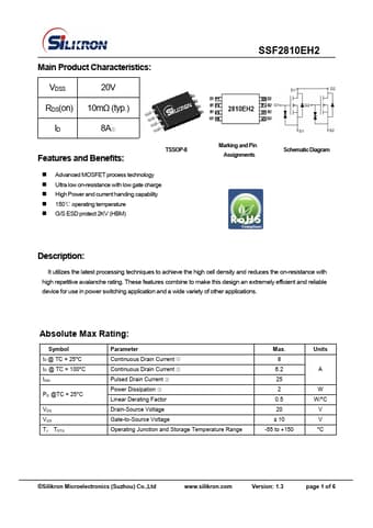  Datasheet Preview Page 1